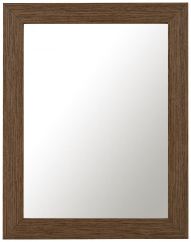 Espelho Moviken Nogueira-claro - Tamanho personalizável