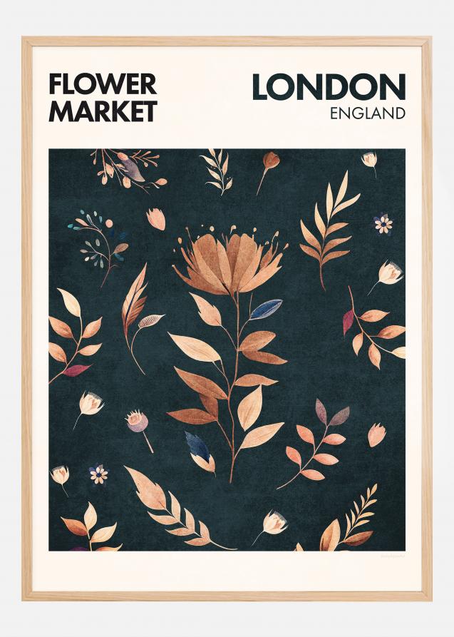 Flower Market - London Póster