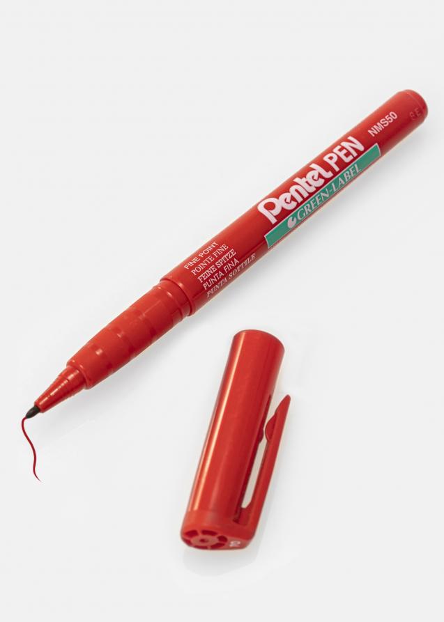 Pentel NMS50-B - Vermelho Caneta para ábuns - 1 mm