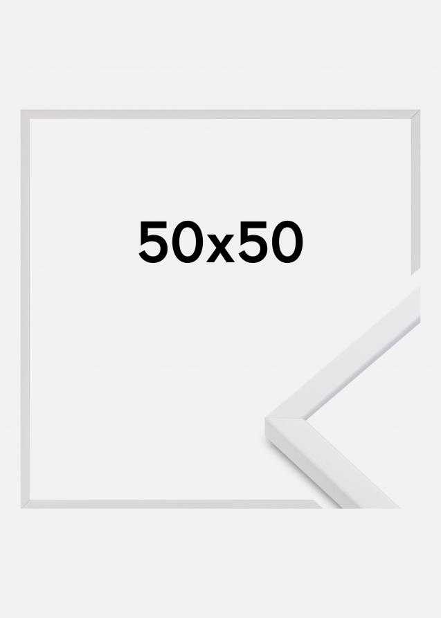 Moldura E-Line Vidro acrílico Branco 50x50 cm