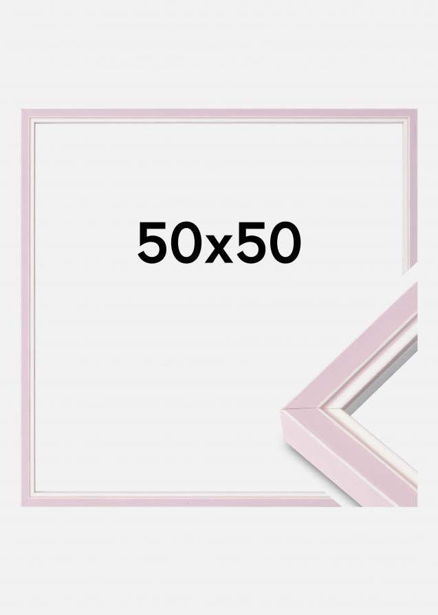 Moldura Diana Vidro acrílico Cor-de-rosa 50x50 cm