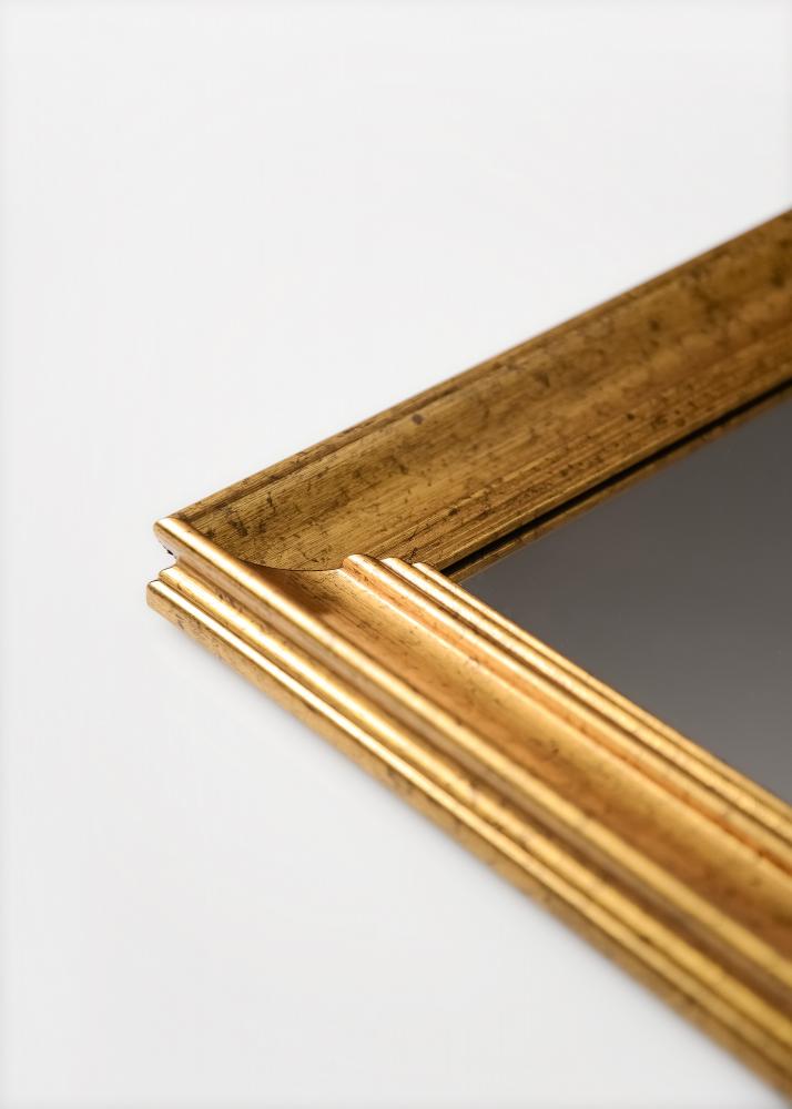 Espelho Alice Dourado 40x40 cm
