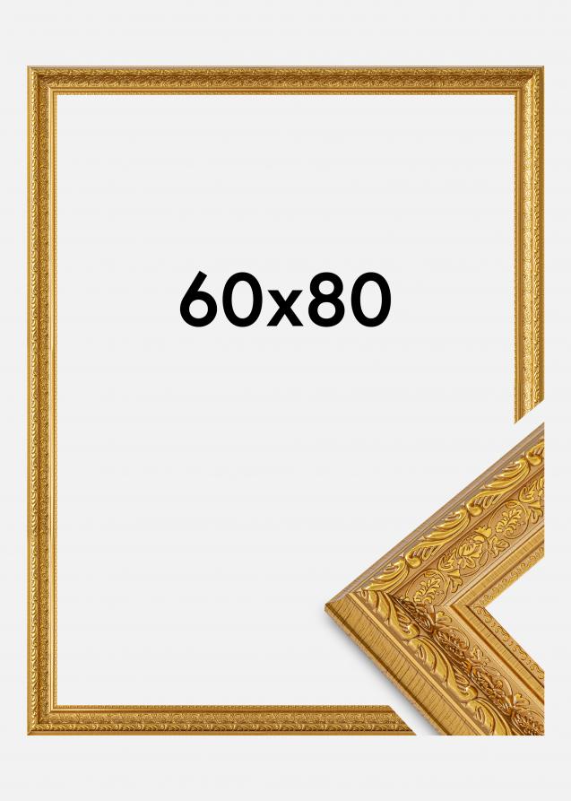 Moldura Ornate Vidro acrílico Dourado 60x80 cm