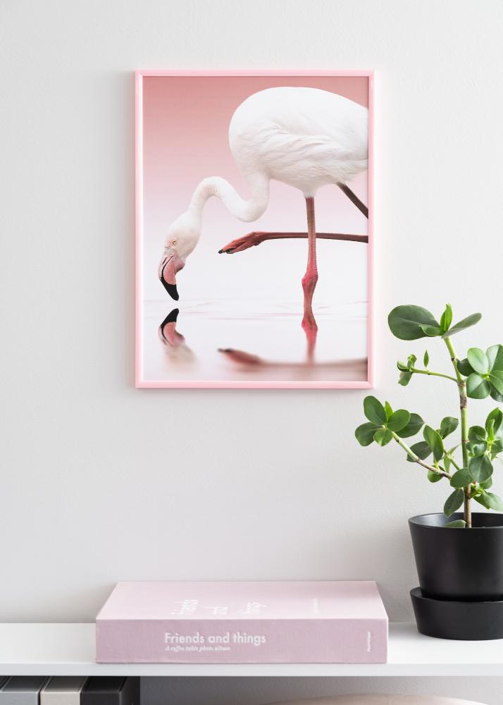 Moldura New Lifestyle Vidro acrlico Cor-de-rosa 70x100 cm