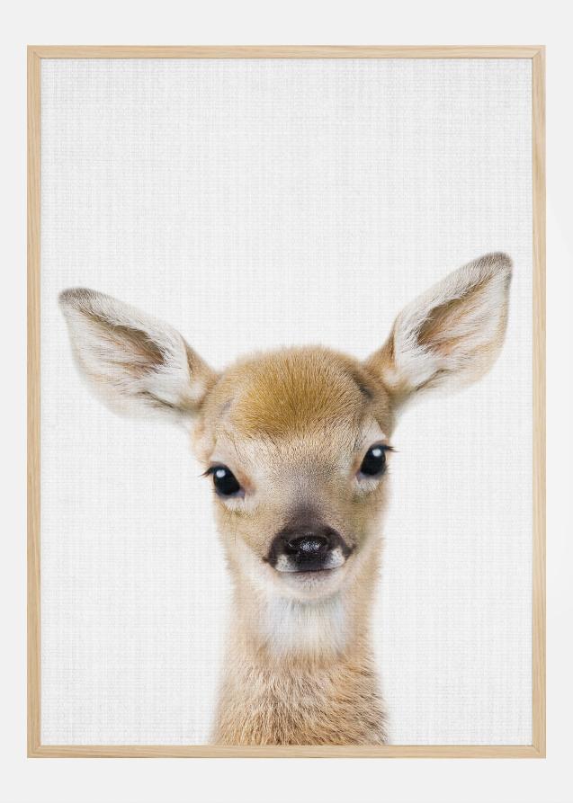 Peekaboo Baby Deer Póster