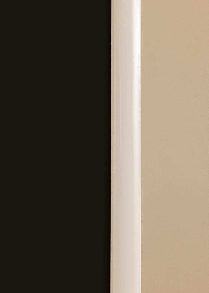 Moldura New Lifestyle Branco 40x50 cm - Passe-partout Preto 12x16 inches