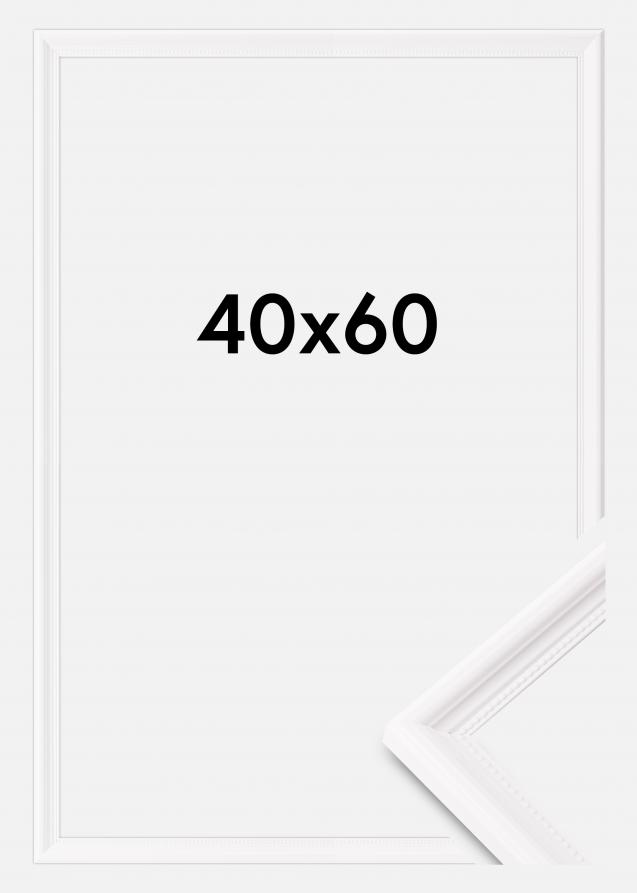 Moldura Gala Vidro acrílico Branco 40x60 cm