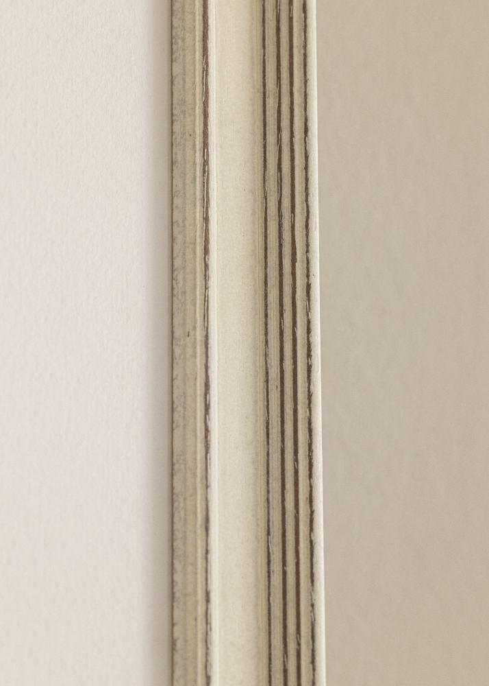 Moldura Shabby Chic Vidro acrlico Branco 29,7x42 cm (A3)