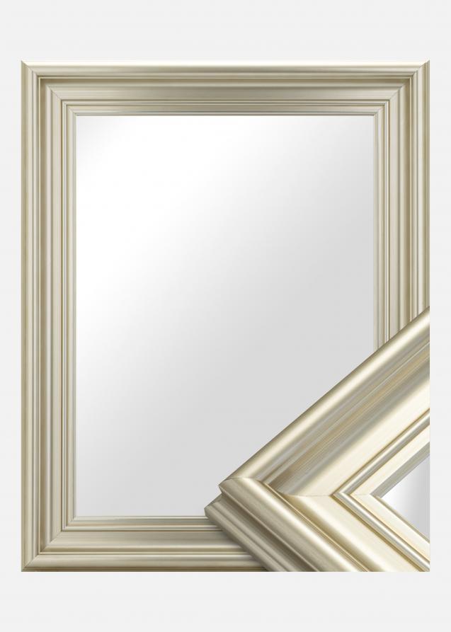 Espelho Mora Prateado - Tamanho personalizável