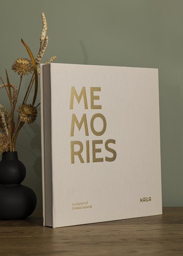 KAILA Álbuns de fotografias Memories Cream - 300 Fotografias em formato 10x15 cm