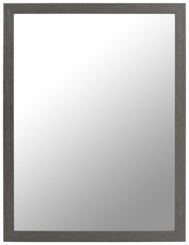 Espelho Bétulaö - Cinzento nervurado - Tamanho personalizável