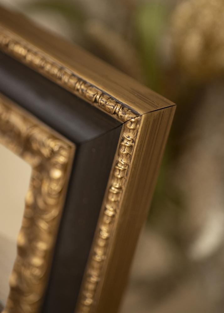 Espelho Drottningholm Dourado - Tamanho personalizvel