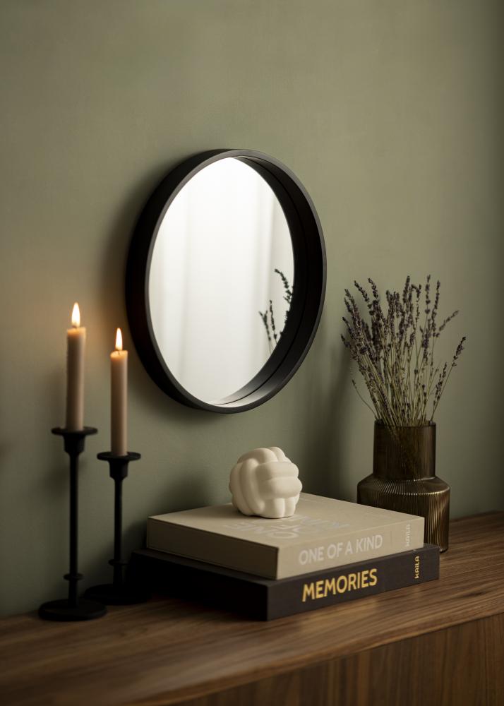 Espelho Preto Cirkel 40 cm