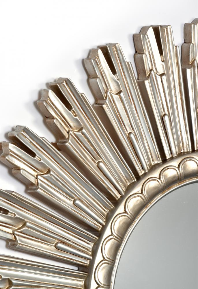 Espelho Sundial Champanhe Dourado 90 cm 