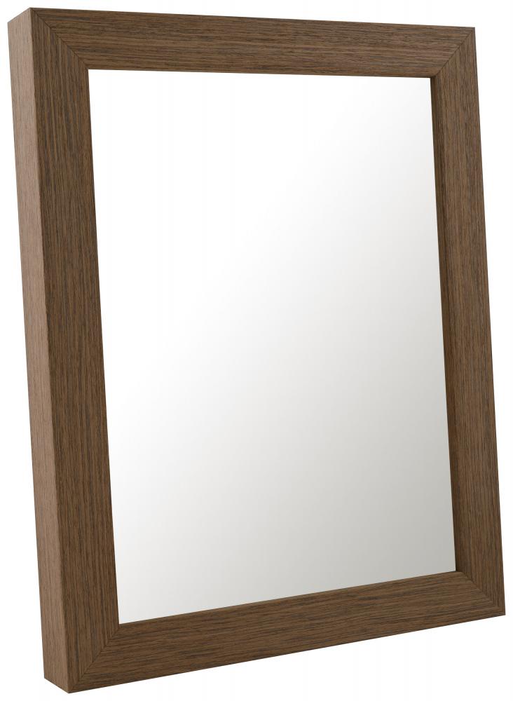 Espelho Moviken Nogueira-claro - Tamanho personalizvel