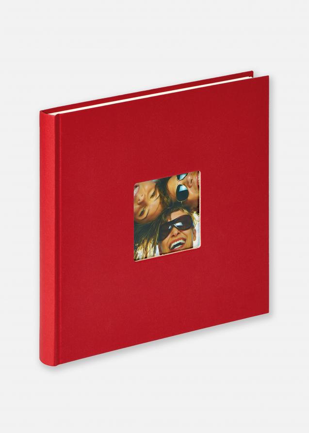 Fun Álbum Vermelho - 26x25 cm (40 Páginas brancas / 20 folhas)