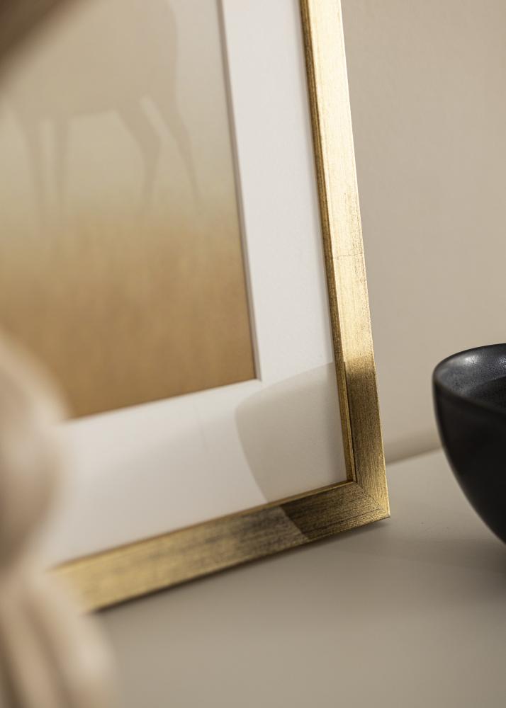 Moldura Stilren Vidro acrlico Dourado 40x50 cm