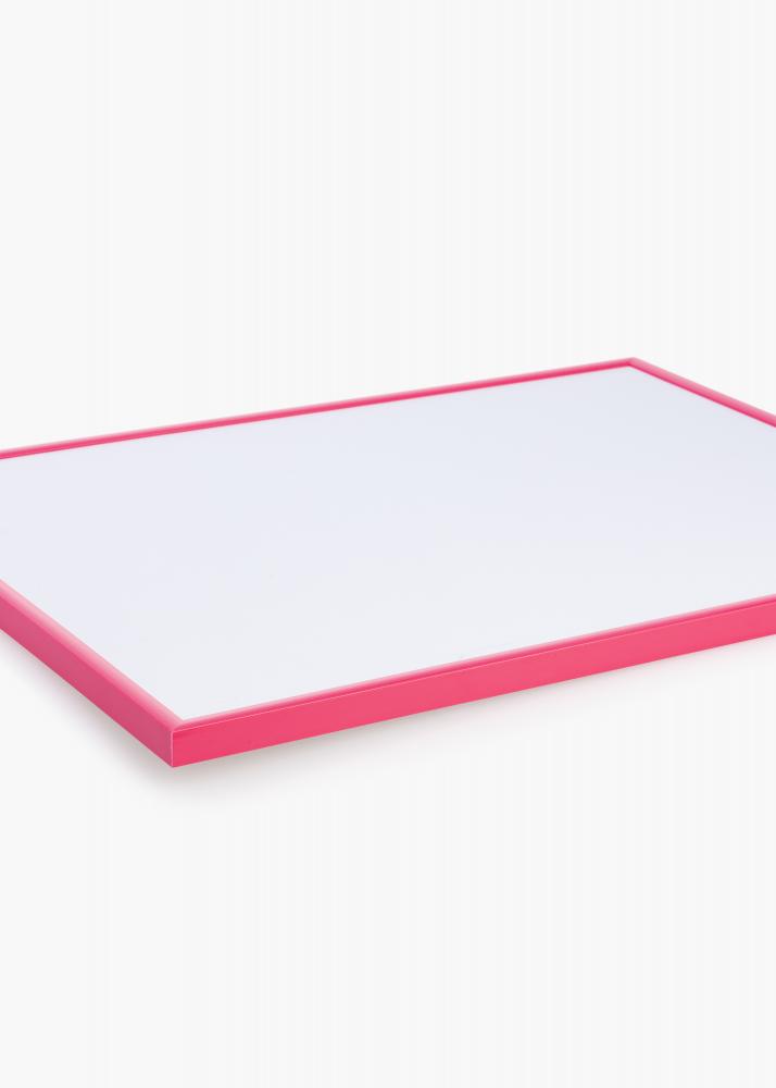 Moldura New Lifestyle Hot Pink 30x40 cm - Passe-partout Preto 8x12 inches