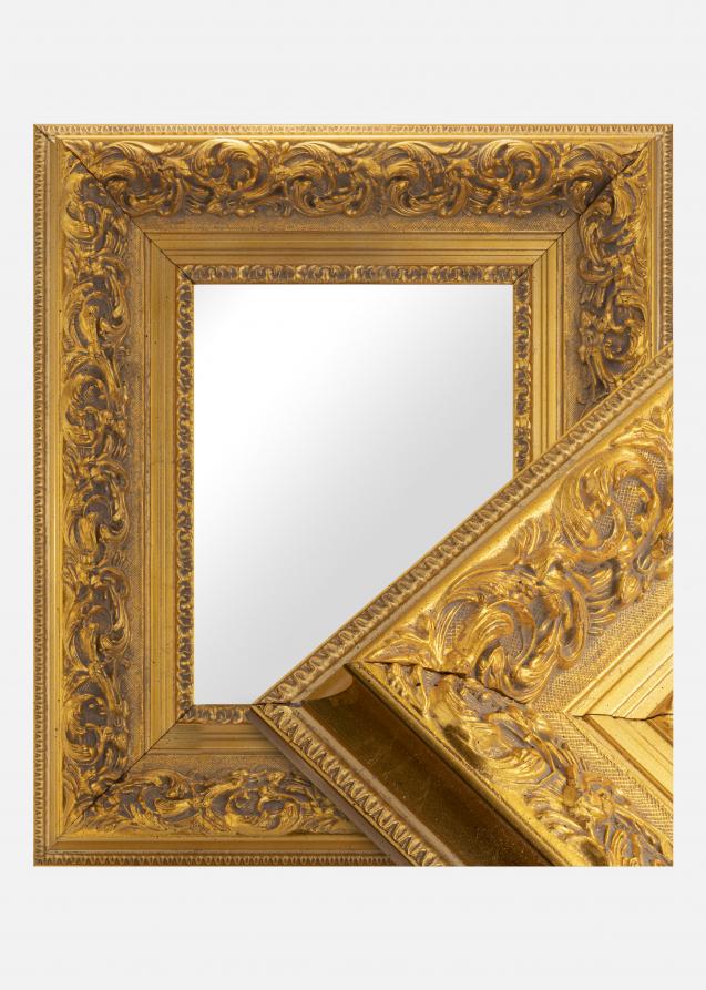 Espelho Birmingham Dourado - Tamanho personalizável