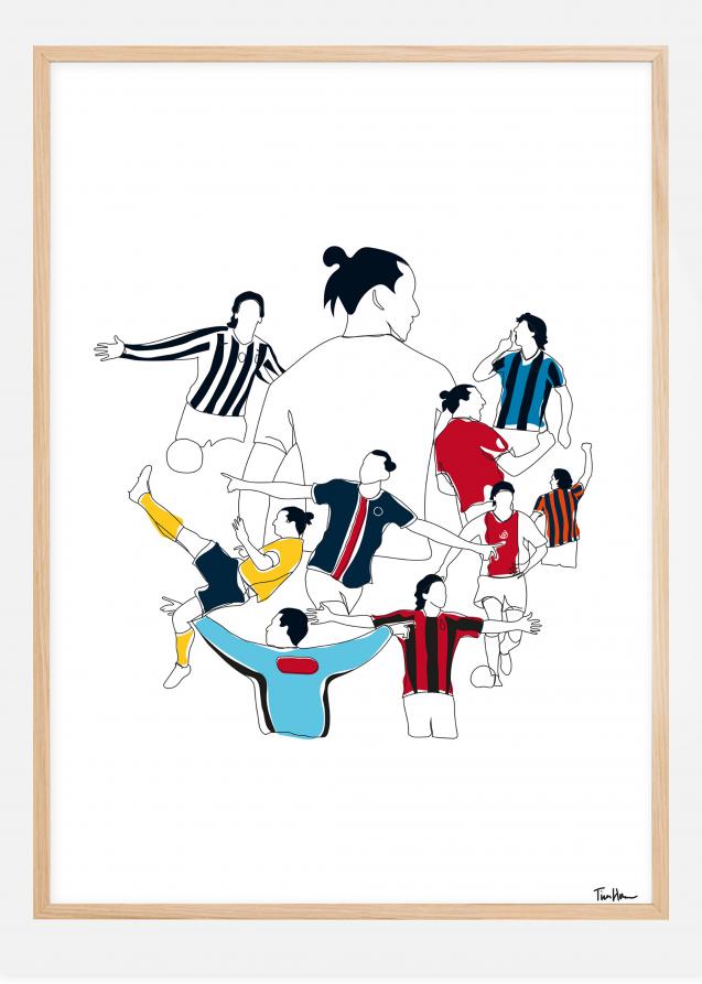 History Of Zlatan Colours Póster