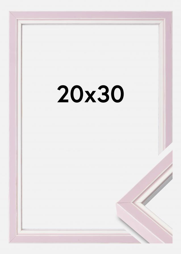 Moldura Diana Vidro acrílico Cor-de-rosa 20x30 cm