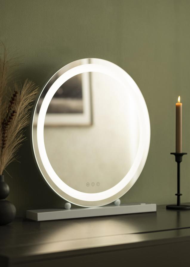 KAILA Espelho para toucador Round LED Branco 50 cm Ø
