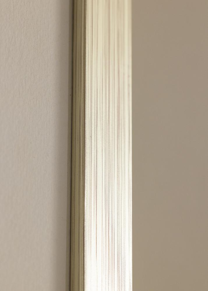 Moldura Falun Vidro acrlico Prateado 70x100 cm