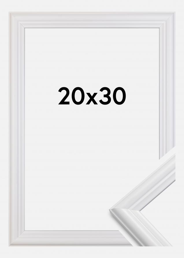 Moldura Siljan Vidro acrílico Branco 20x30 cm