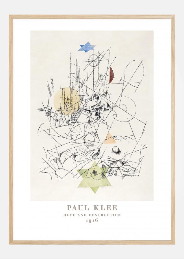 Paul Klee - Hope and Destruction 1916 Póster