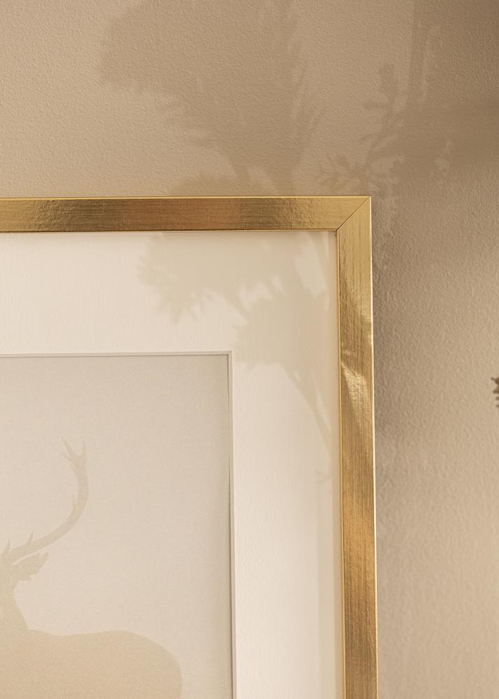 Moldura Trendy Vidro acrlico Dourado 50x70 cm