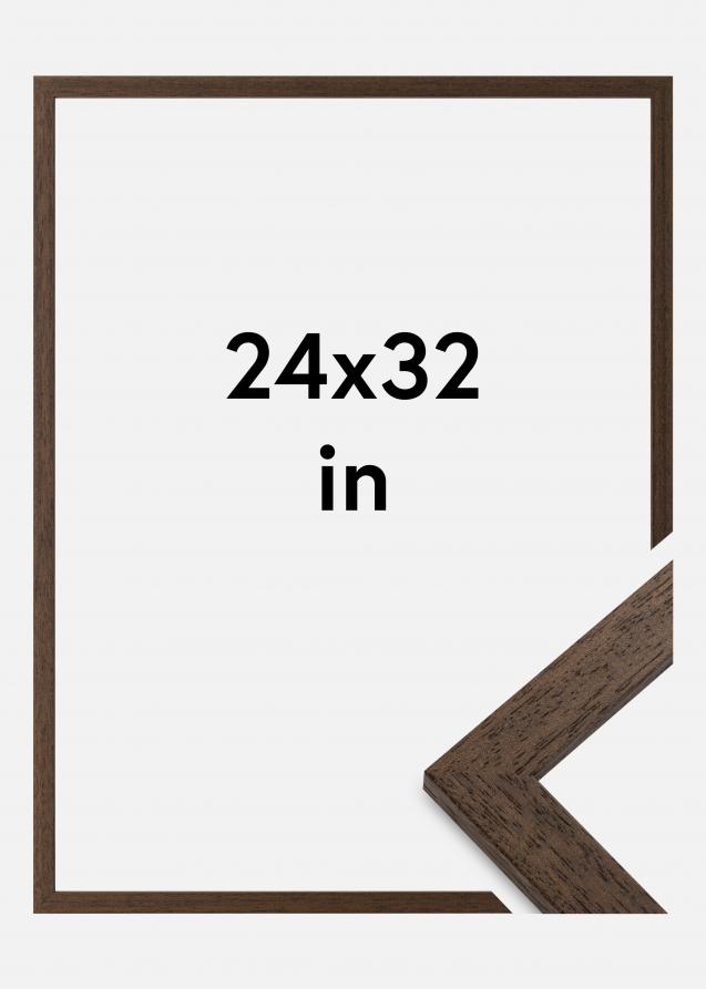 Moldura Brown Wood Vidro acrílico 24x32 inches (60,96x81,28 cm)