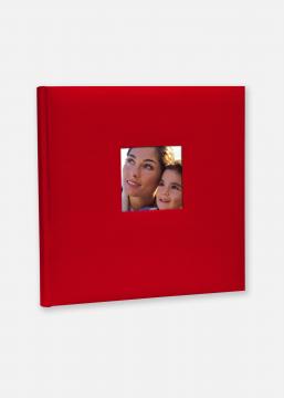 Zep Cotton lbuns de fotografias Vermelho - 24x24 cm (40 Pginas brancas)