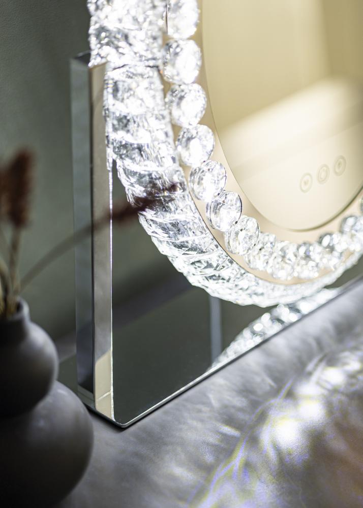 KAILA Espelho para toucador Crystal LED 40x50 cm