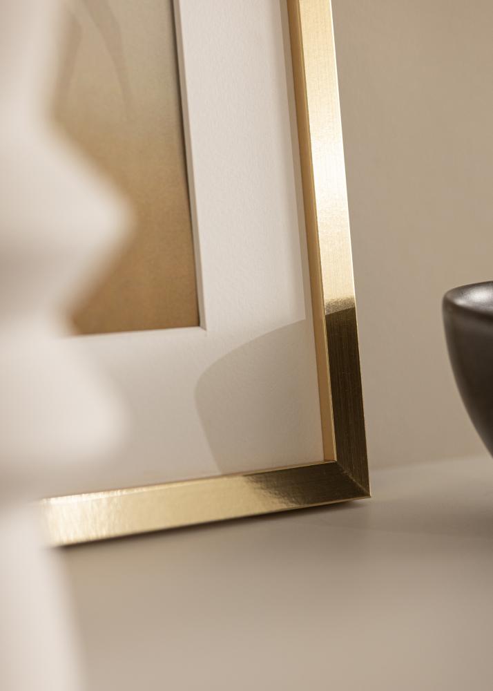 Moldura Trendy Vidro acrlico Dourado 40x60 cm