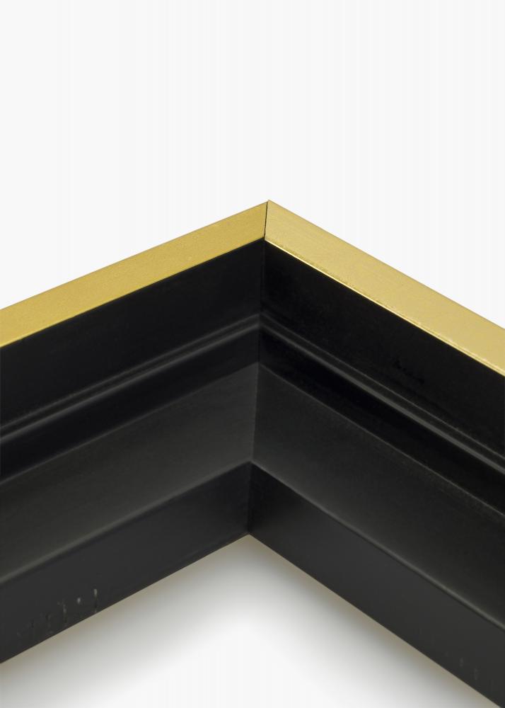 Moldura para telas Tacoma Preto / Dourado 45x60 cm