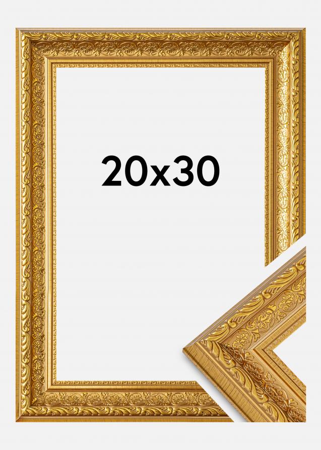 Moldura Ornate Vidro acrílico Dourado 20x30 cm