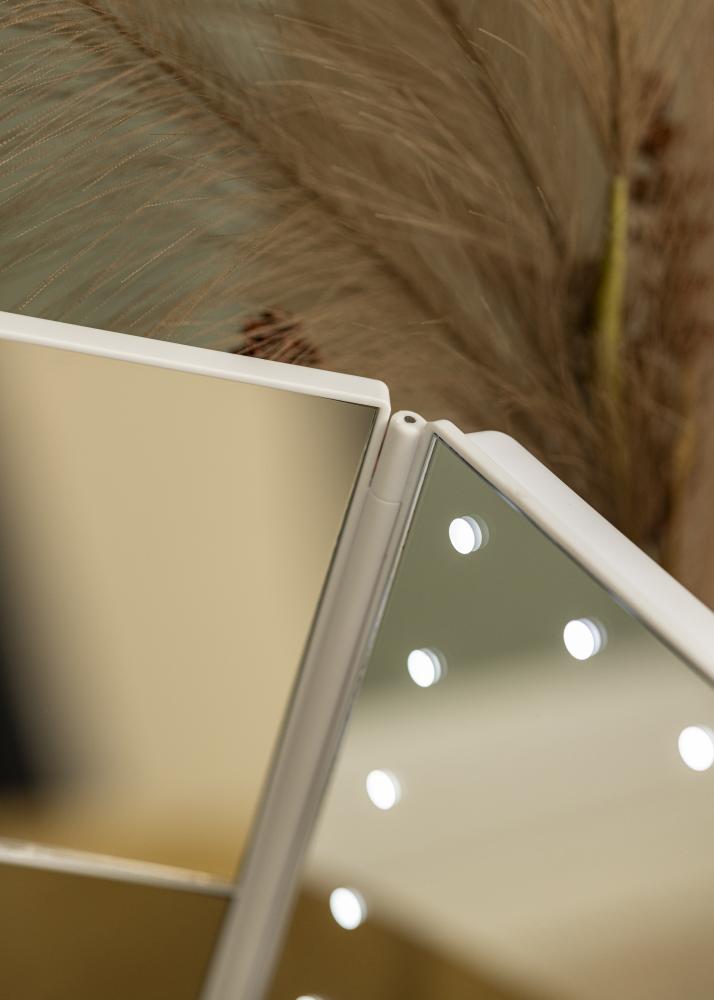 KAILA Espelho para toucador Fold II Branco - 38x25 cm