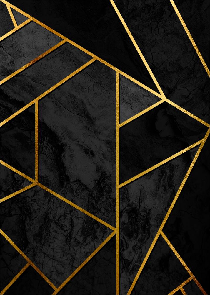 Gold & Black Marble Pster