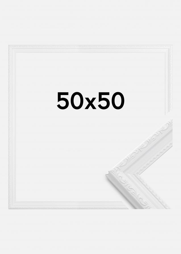 Moldura Abisko Vidro acrílico Branco 50x50 cm