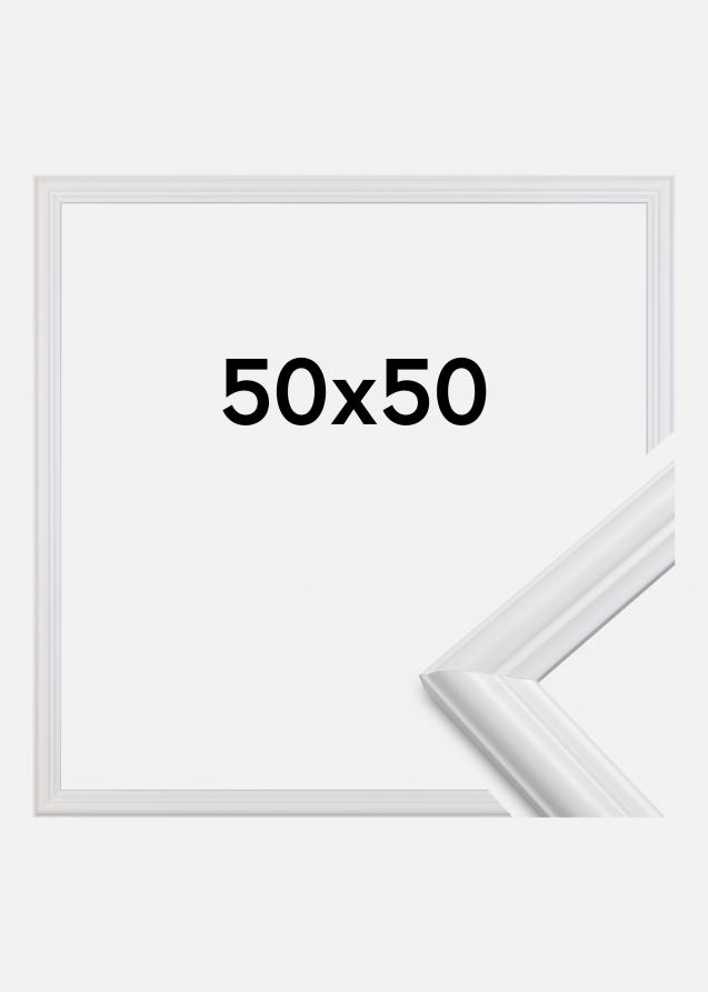 Moldura Siljan Vidro acrílico Branco 50x50 cm