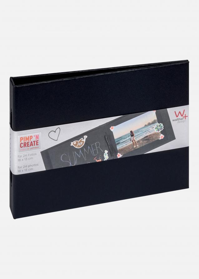 Pac Mini Álbum Preto - 15,5x11 cm (12 Páginas pretas / 6 folhas)