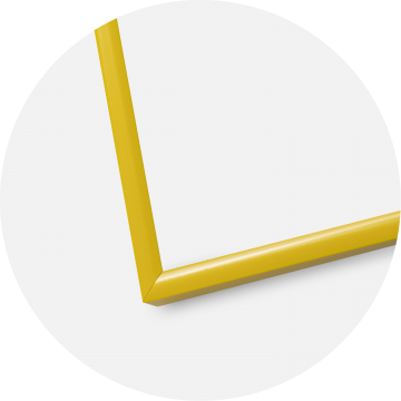 Moldura New Lifestyle Amarelo 70x100 cm - Passe-partout Branco 59,4x84 cm (A1)