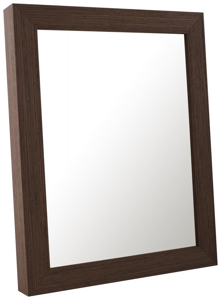 Espelho Moviken Nogueira-escuro - Tamanho personalizvel