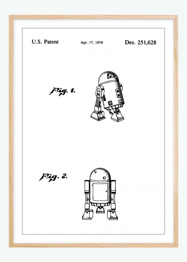 Desenho de patentes - Star Wars - R2-D2 Póster