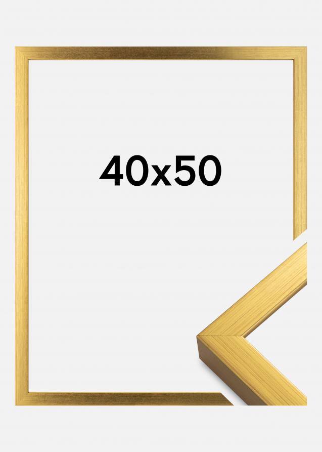 Moldura Falun Vidro acrílico Dourado 40x50 cm