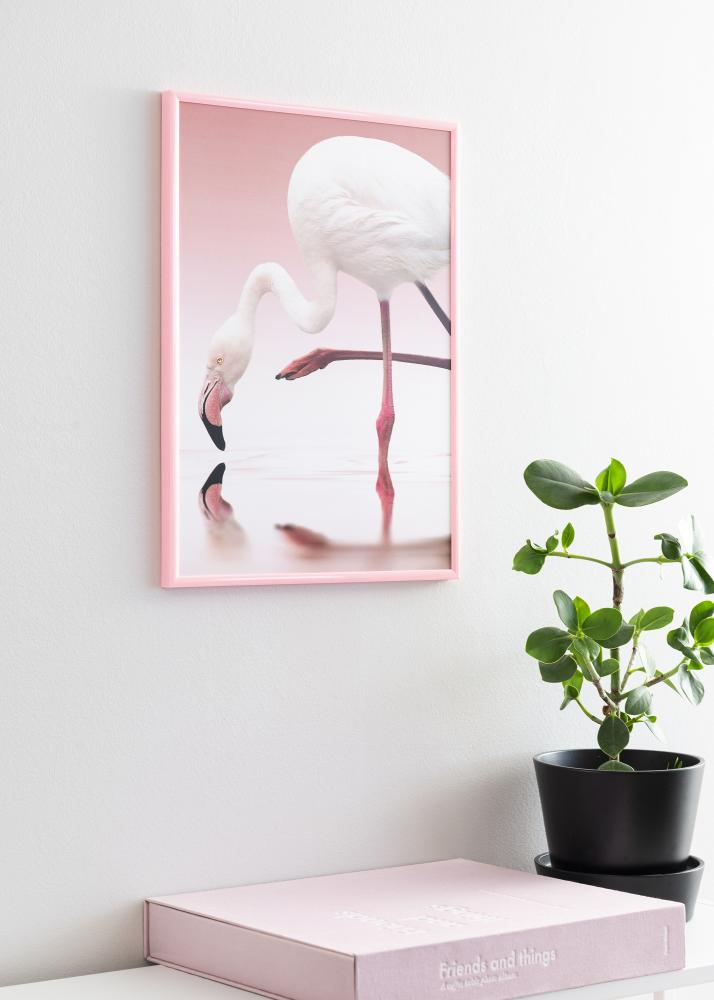 Moldura New Lifestyle Vidro acrlico Cor-de-rosa 40x50 cm