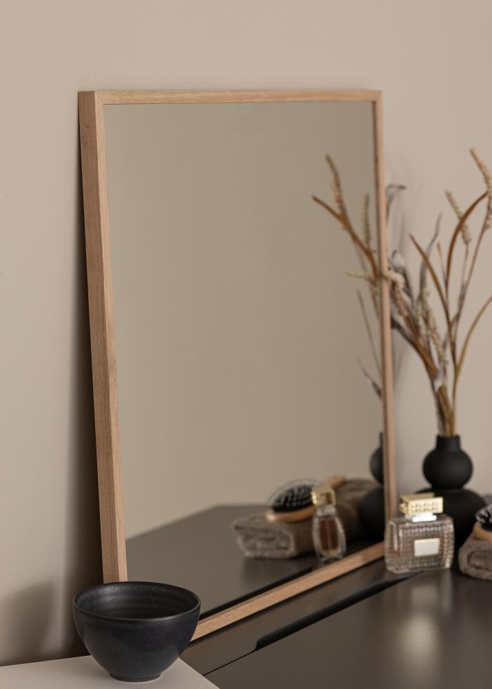 Espelho em carvalho 60x60 cm