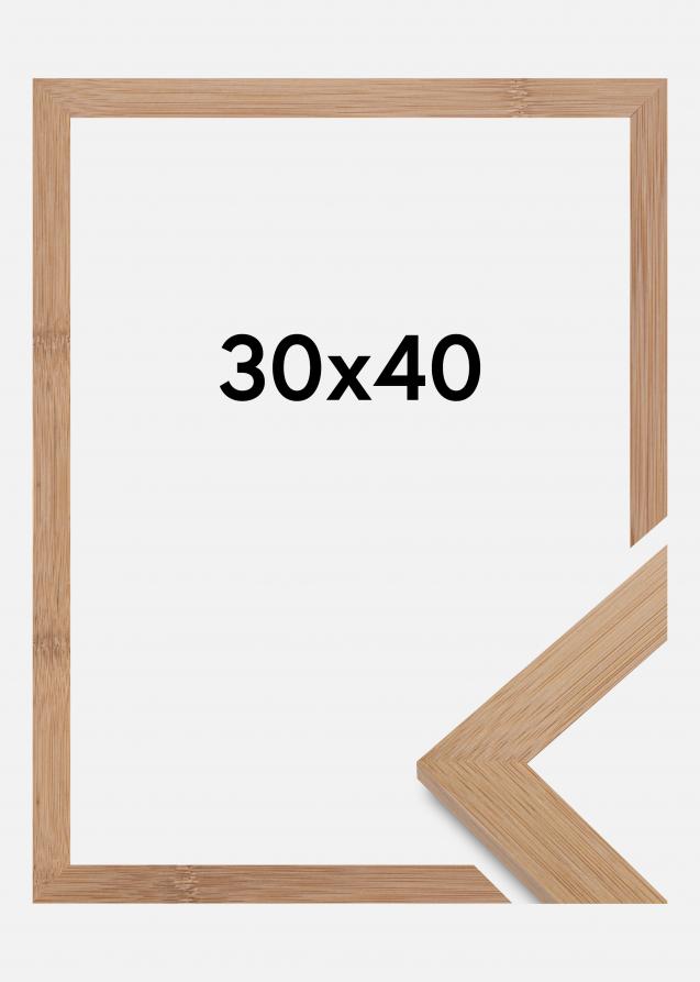 Moldura Hoei Bambu Vidro acrílico 30x40 cm