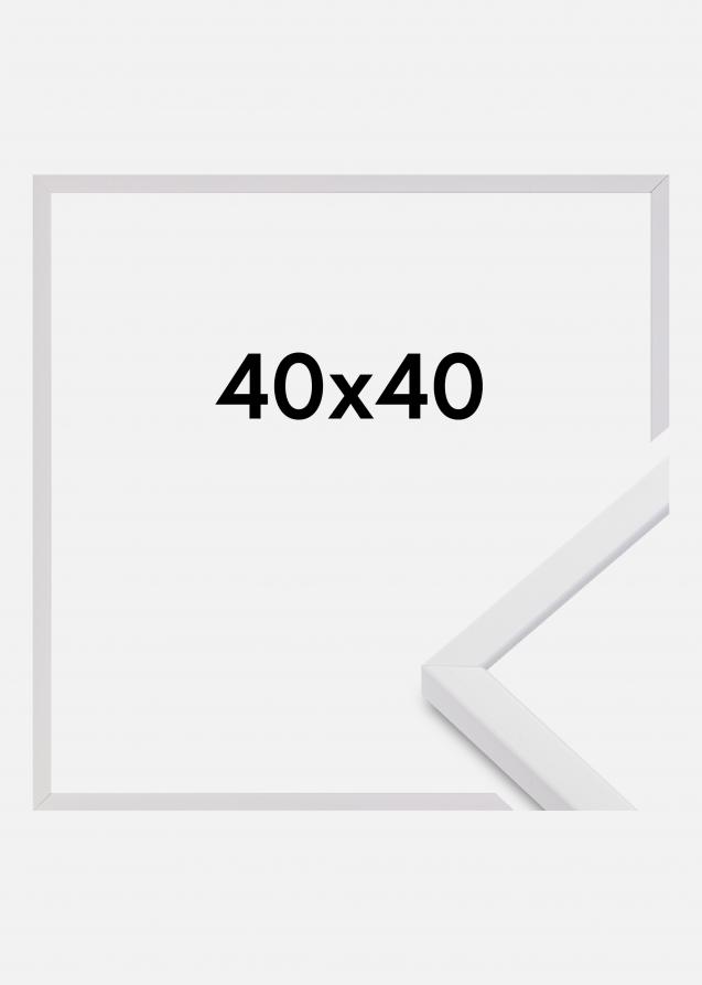 Moldura E-Line Vidro acrílico Branco 40x40 cm