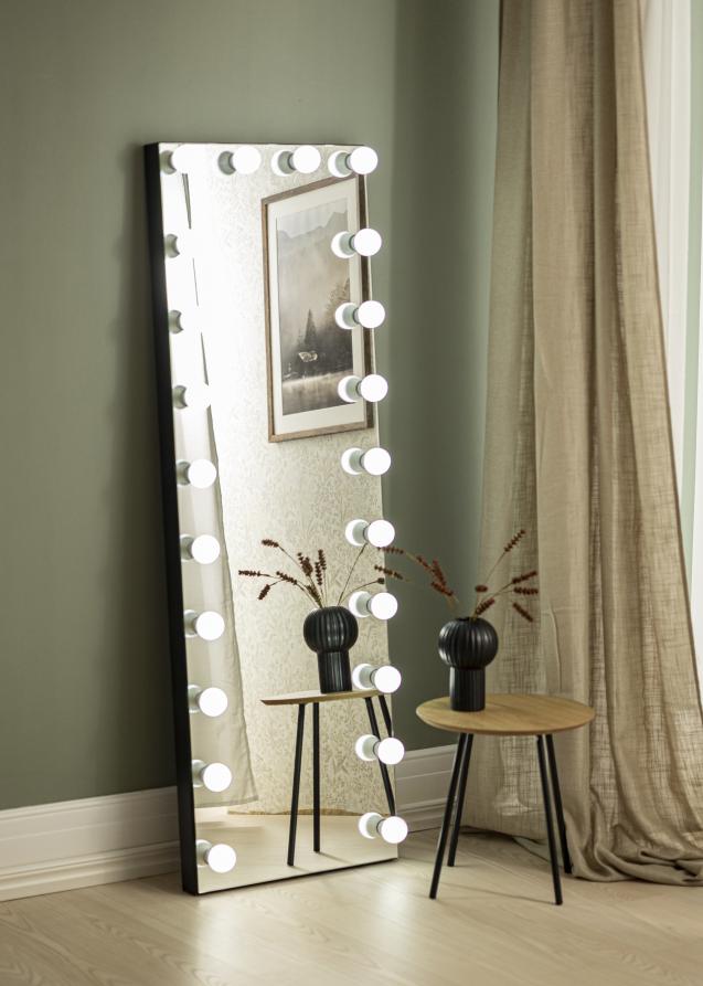 KAILA Espelho Tall LED Preto 55x165 cm